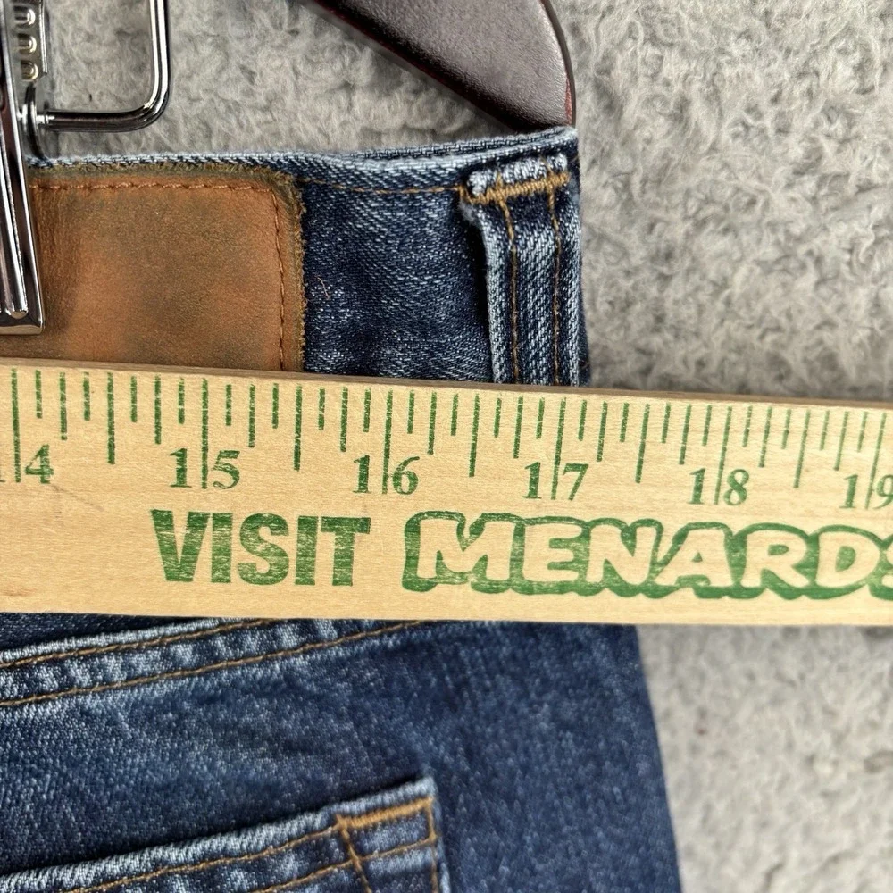 J Crew 484 Slim Fit Jeans Men's‎ 33x32 Blue Denim Whiskered 100% Cotton